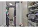 Spacious walk-in closet with custom shelving and organization system at 6512 Trent Creek Dr, Sun City Center, FL 33573