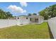 Spacious, fenced backyard showcases well-maintained lawn and outdoor living potential at 791 44Th N Ave, St Petersburg, FL 33703