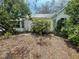 Rear view of home showing yard space at 834 Grand Central St, Clearwater, FL 33756