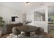 Cozy dining area featuring modern furnishings and a bright view from the window at 9831 83Rd Way, Seminole, FL 33777