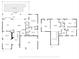 Detailed floor plan showcasing the layout of the home's rooms, including bedrooms, bathrooms, and living spaces at 10646 Cory Lake Dr, Tampa, FL 33647