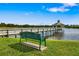 A scenic pier with a gazebo, providing a serene waterfront view at 11813 Crawford Parrish Ln, Parrish, FL 34219