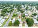 Aerial view of the home's location in a residential neighborhood with lush greenery at 1512 56Th N Ave, St Petersburg, FL 33703