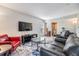 Cozy living room featuring comfortable furniture and a warm color palette at 1515 Bayshore Blvd # 38, Dunedin, FL 34698
