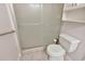 Modern bathroom with walk-in shower and updated fixtures at 1604 Comfy Ct, Sun City Center, FL 33573