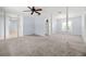 Spacious living room features a view to the dining area at 1813 Lakeview Dr, Brandon, FL 33511