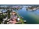 Waterfront homes featuring private docks offering prime boating access to the stunning blue waters of the bay at 1967 Brightwaters Ne Blvd, St Petersburg, FL 33704