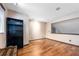 Bedroom showing hardwood floors, a window, and modern track lighting at 2969 La Concha Dr, Clearwater, FL 33762