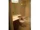 Bathroom featuring a tiled shower/tub combo, updated sink and vanity at 3077 Casa Del Sol Cir # 207, Clearwater, FL 33761