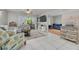 Bright living room with tile floors and a seamless flow into adjacent living spaces at 3114 Lake Pine Way # G1, Tarpon Springs, FL 34688