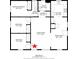 Detailed floor plan showing layout of bedrooms, bathrooms, kitchen, living, and dining areas at 37045 North Ave, Dade City, FL 33523