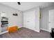 The bedroom features gray carpet, a wood chest, and a double-door closet at 4633 Ballantrae Blvd, Land O Lakes, FL 34638