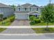 Charming two-story home with a manicured front lawn and a paved driveway leading to a two-car garage at 4633 Ballantrae Blvd, Land O Lakes, FL 34638