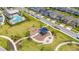 Aerial shot of the community playground and common green space at 4633 Ballantrae Blvd, Land O Lakes, FL 34638