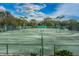 Well-maintained tennis courts surrounded by lush trees for a peaceful atmosphere at 5117 Fairway One Dr, Valrico, FL 33596