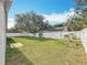 Fully fenced backyard with room for entertaining or relaxation at 5808 Silver Moon Ave, Tampa, FL 33625