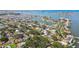 Picturesque aerial shot of waterfront community with stunning views of the bay at 5825 Oakhurst Dr, Seminole, FL 33772