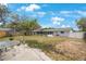 Expansive backyard featuring a screened porch, patio area, and lush lawn with mature trees providing shade at 6639 Winding Oak Dr, Tampa, FL 33625