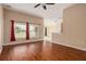 Bright living area with wood floors and large windows at 7157 Hamilton Park Blvd, Tampa, FL 33615