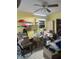 Versatile room with functional storage solutions and a creative workspace setup at 7206 Reindeer Rd, Tampa, FL 33619