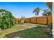 Fenced back yard featuring healthy lawn and some lush trees at 11296 90Th Ave, Seminole, FL 33772