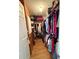 Walk-in closet with ample hanging space and shelving for optimal storage at 12021 Club House Rd, Brooksville, FL 34613