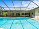 Enclosed pool area surrounded by screened enclosure for a relaxing retreat at 13608 Lytton Way, Tampa, FL 33624