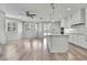 Open kitchen featuring stainless appliances and a large center island at 1402 Harbour Walk Rd, Tampa, FL 33602