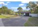 Single-story home featuring a well-maintained lawn, fenced yard, and two-car garage at 15025 Shark St, Hudson, FL 34667