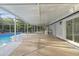 Spacious screened patio by the pool offering a serene outdoor retreat at 15025 Shark St, Hudson, FL 34667