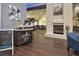 Inviting lobby area with elegant decor, front desk and fireplace, creating a warm, welcoming atmosphere at 18531 Bent Pine Dr, Hudson, FL 34667