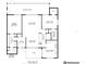 Floorplan showing spacious layout including primary bedroom, living room, and eat-in kitchen at 190 Dale Pl, Oldsmar, FL 34677