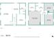 Detailed two-story floor plan showcasing the layout with living spaces, bedrooms, and bathrooms at 4100 Miramar Way, St Petersburg, FL 33705