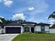 Charming single-Gathering home featuring a well-manicured lawn and a two-car garage at 4264 Michaler St, North Port, FL 34286