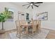 Elegant dining room with a round table, stylish chairs, and contemporary decor at 4513 21St N St, St Petersburg, FL 33714