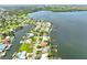 Community with canal front homes features a home with a private dock and easy access to the open bay for boating at 4823 Arlington Rd, Palmetto, FL 34221