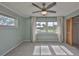 Inviting bedroom showcases natural light, ceiling fan, and closet at 4823 Arlington Rd, Palmetto, FL 34221