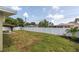 Fenced backyard with lush lawn and patio area, perfect for outdoor living at 5685 35Th N Ave, St Petersburg, FL 33710