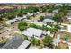 This aerial shot presents a mix of homes and condos with mature tree coverage along the streets at 6551 S West Shore Cir, Tampa, FL 33616