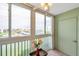 Relaxing balcony with a view of the marina at 7600 Sun Island S Dr # 407, South Pasadena, FL 33707
