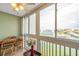Relaxing balcony with a view of the marina at 7600 Sun Island S Dr # 407, South Pasadena, FL 33707