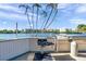 Outdoor grill with water views of the inter coastal waterways and resort style living at 7600 Sun Island S Dr # 407, South Pasadena, FL 33707
