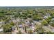 Picturesque aerial view of a quiet neighborhood featuring lush green trees, well-spaced homes, and tidy streets at 8525 N Ola Ave, Tampa, FL 33604