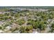 Picturesque aerial view of a vibrant neighborhood filled with lush greenery, well-maintained homes, and orderly streets at 8525 N Ola Ave, Tampa, FL 33604