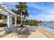 Charming fire pit area by the water, complete with seating, perfect for enjoying tranquil waterfront evenings under the stars at 1325 Snell Isle Ne Blvd # 708, St Petersburg, FL 33704