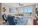 Bright living room boasts expansive waterfront views, modern furnishings, and a neutral color palette at 1325 Snell Isle Ne Blvd # 708, St Petersburg, FL 33704