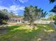 Expansive backyard with a beautiful shade tree and an enclosed screened porch at 13725 Oak Forest N Blvd, Seminole, FL 33776