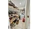 Walk-in pantry with lots of shelves and storage at 14015 Arbor Pines Dr, Riverview, FL 33579