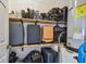 Closet with luggage, bags, and storage shelves at 1676 Arabian Ln, Palm Harbor, FL 34685
