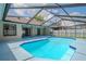 Beautiful screened-in pool surrounded by a spacious patio area, ideal for outdoor living at 1838 Eagle Ridge Blvd, Palm Harbor, FL 34685